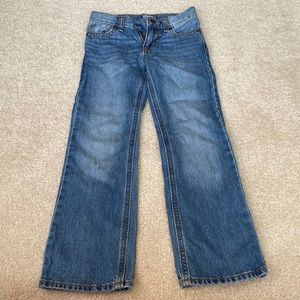 Old Navy boys jeans, slim size 7, boot cut loose fit with adjustable waist